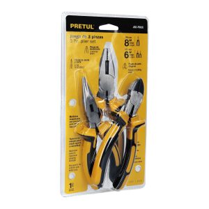 Juego de 3 pinzas 3 mango Comfort Grip | 22966 Pretul