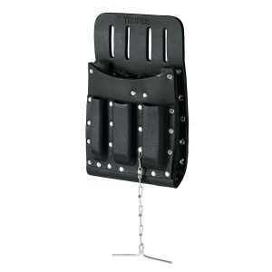 Porta herramientas de cuero con 11 compartimentos, Truper