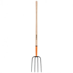 Bieldo para paja, 4 dientes, mango 48", Truper
