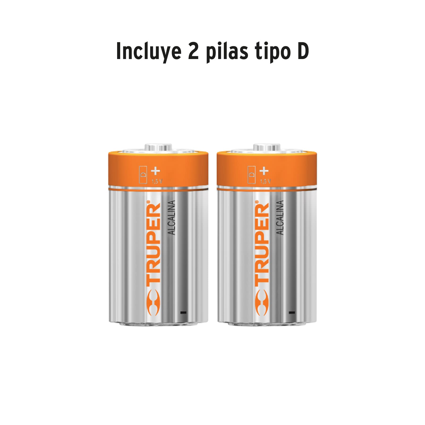 Linterna plástica 1 LED 180 lm con 2 pilas D, Truper - Imagen 5