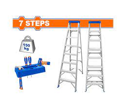 Escalera De Tijera Aluminio 7 Pasos WADFOW